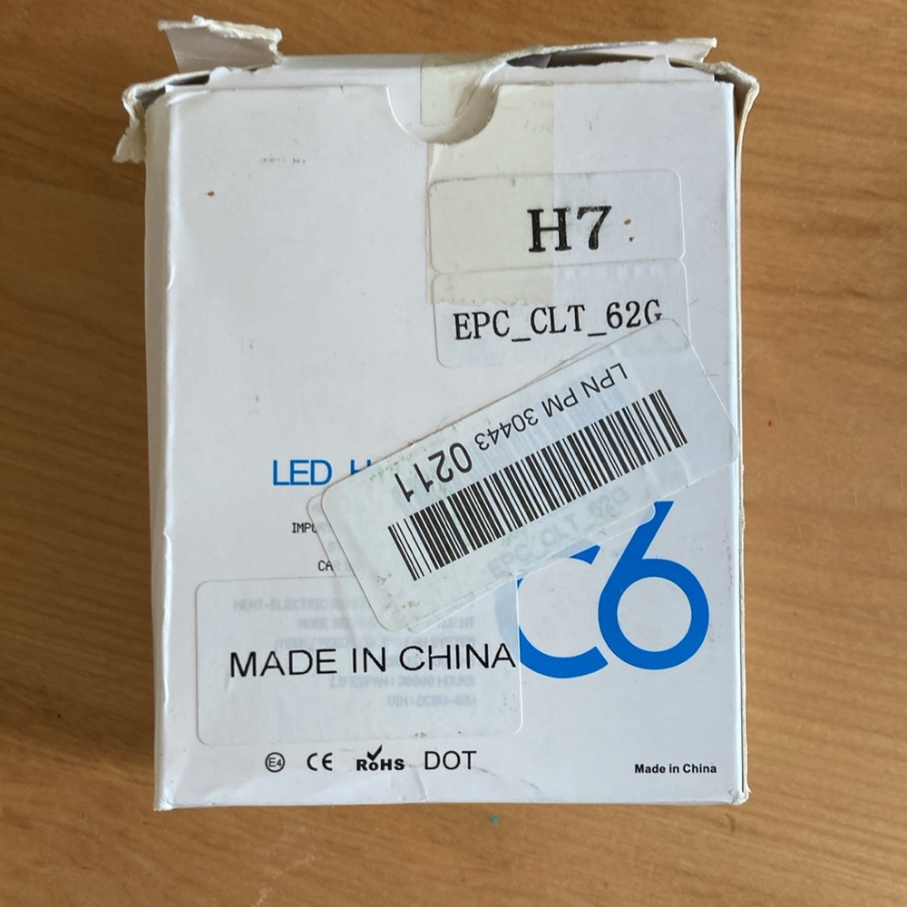 C6 LED Headlight H7 - Picture 3 of 3